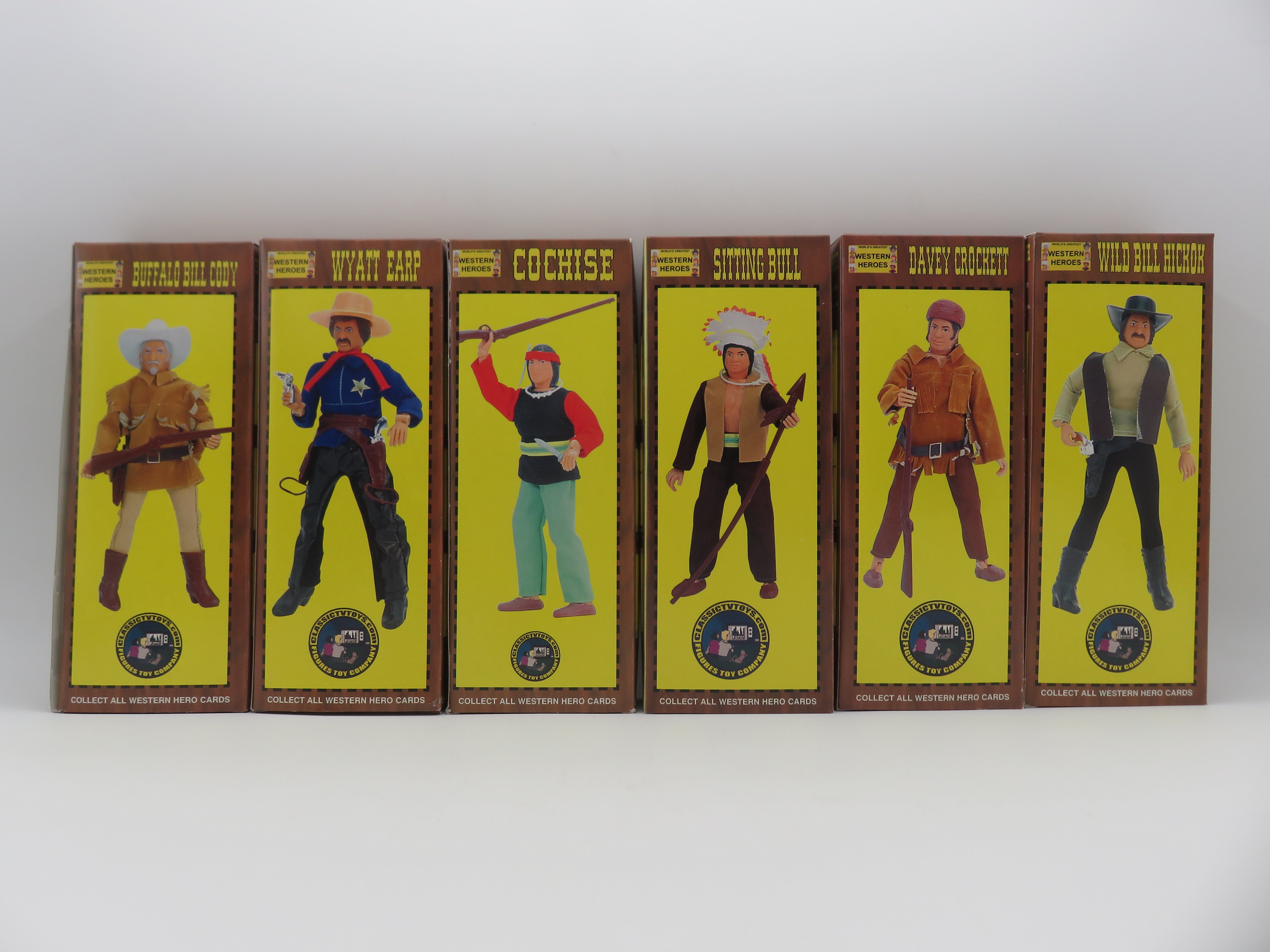 WORLD'S GREATEST WESTERN HEROES Action Figure Set - Classic TV Toys (2005) 8" Toys